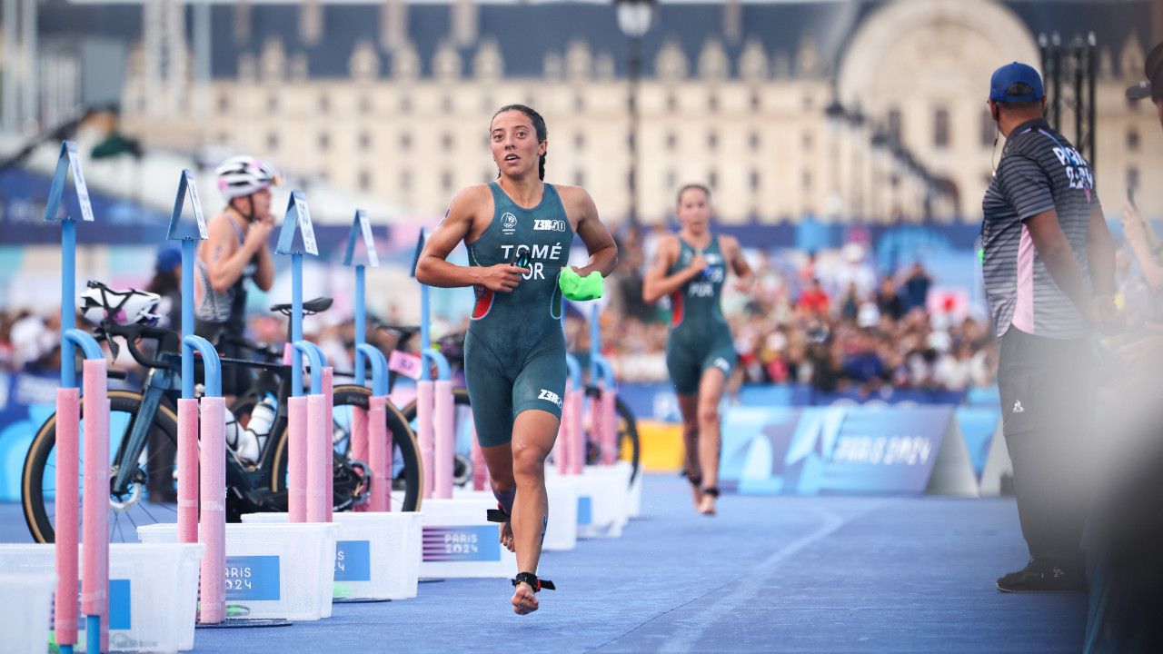 Maria Tomé fica em 11.º no triatlo, Melanie Santos foi 45.ª em Paris'2024