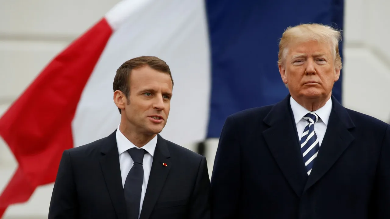 Macron critica Trump por debilitar NATO e falta de solução para nuclear