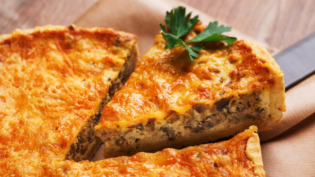 Almoço pronto em meia hora? Esta quiche é uma boa aposta