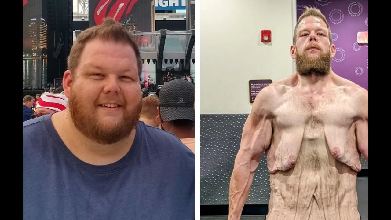 Cole perdió 150 kg y compartió las impactantes imágenes de la transformación