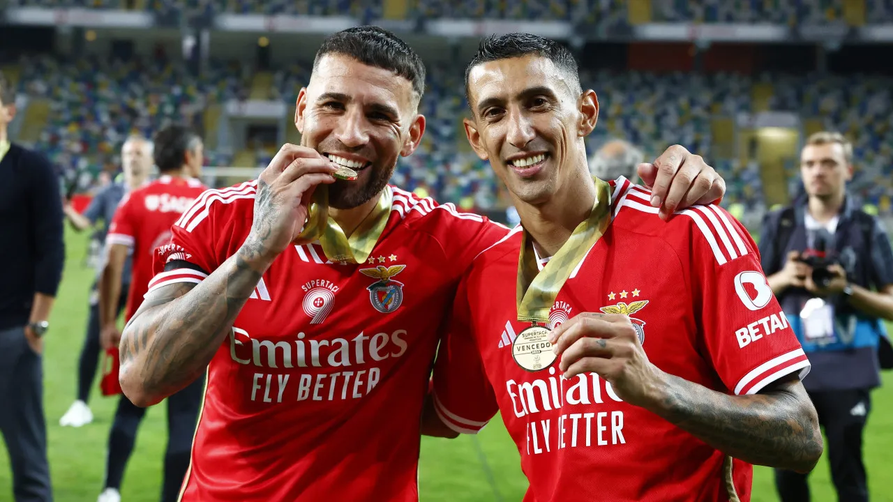 Di maría está de saída do benfica e nicolás otamendi já reagiu