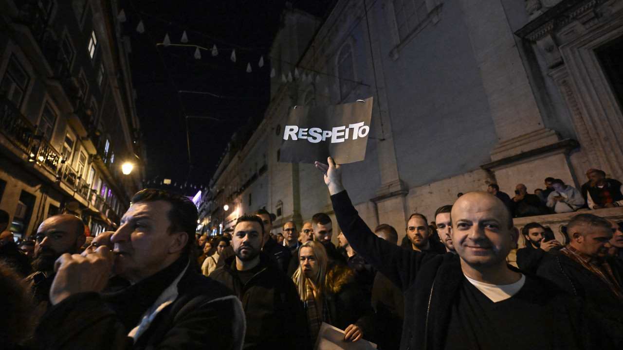 O protesto dos milhares de polícias pelas ruas de Lisboa em imagens