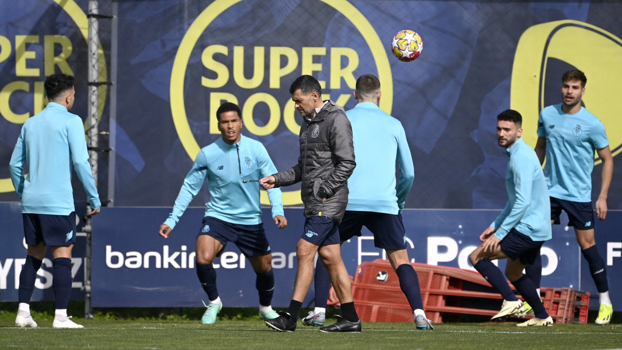 FC Porto encerra preparação para o duelo ante o Arsenal com quatro baixas