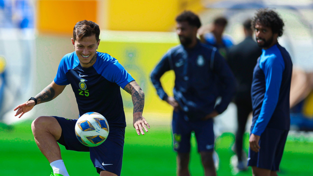 Muitos sorrisos no último treino do Al Nassr antes da Champions asiática