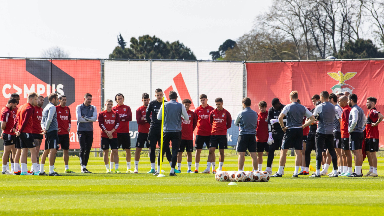 Benfica praticamente na máxima força em dia especial para Roger Schmidt