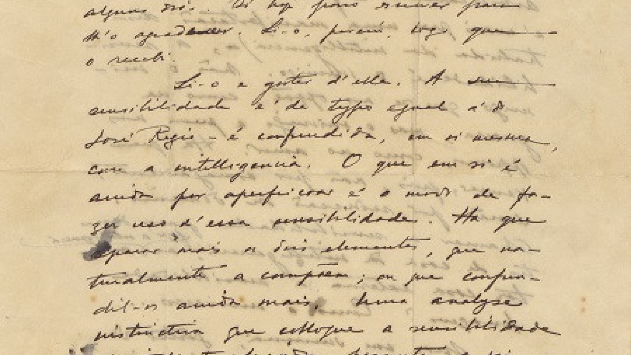 Carta de Pessoa a Torga com crítica sobre poesia na Biblioteca Nacional