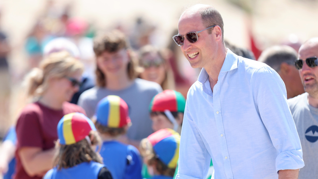 Visita de príncipe William à Cornualha já começou. As primeiras fotos