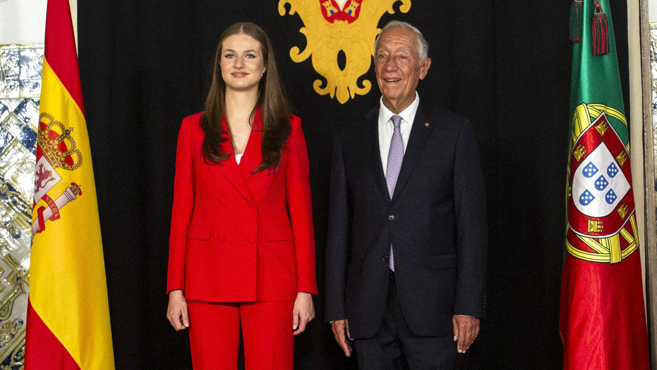 Marcelo condecorou princesa Leonor de Espanha com a Ordem de Cristo