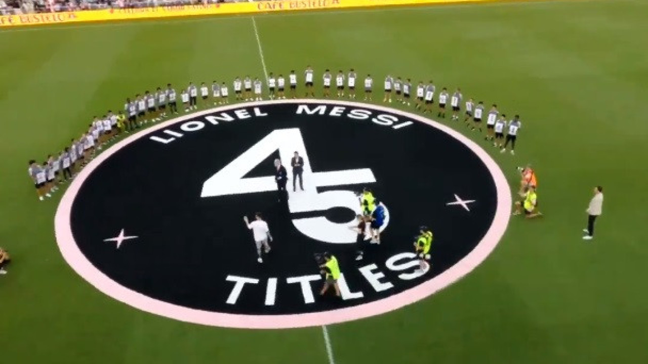 A incrível homenagem do Inter Miami ao capitão Lionel Messi