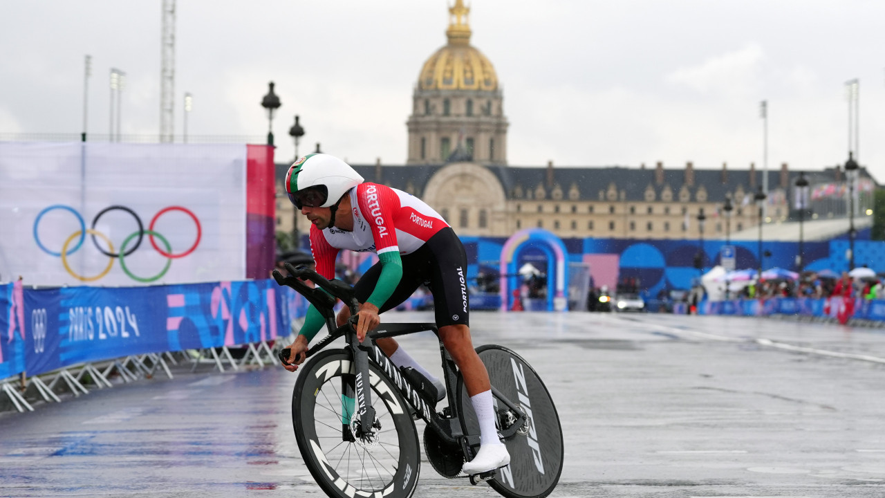 Nélson Oliveira em 7.º lugar na prova de contrarrelógio de Paris'2024