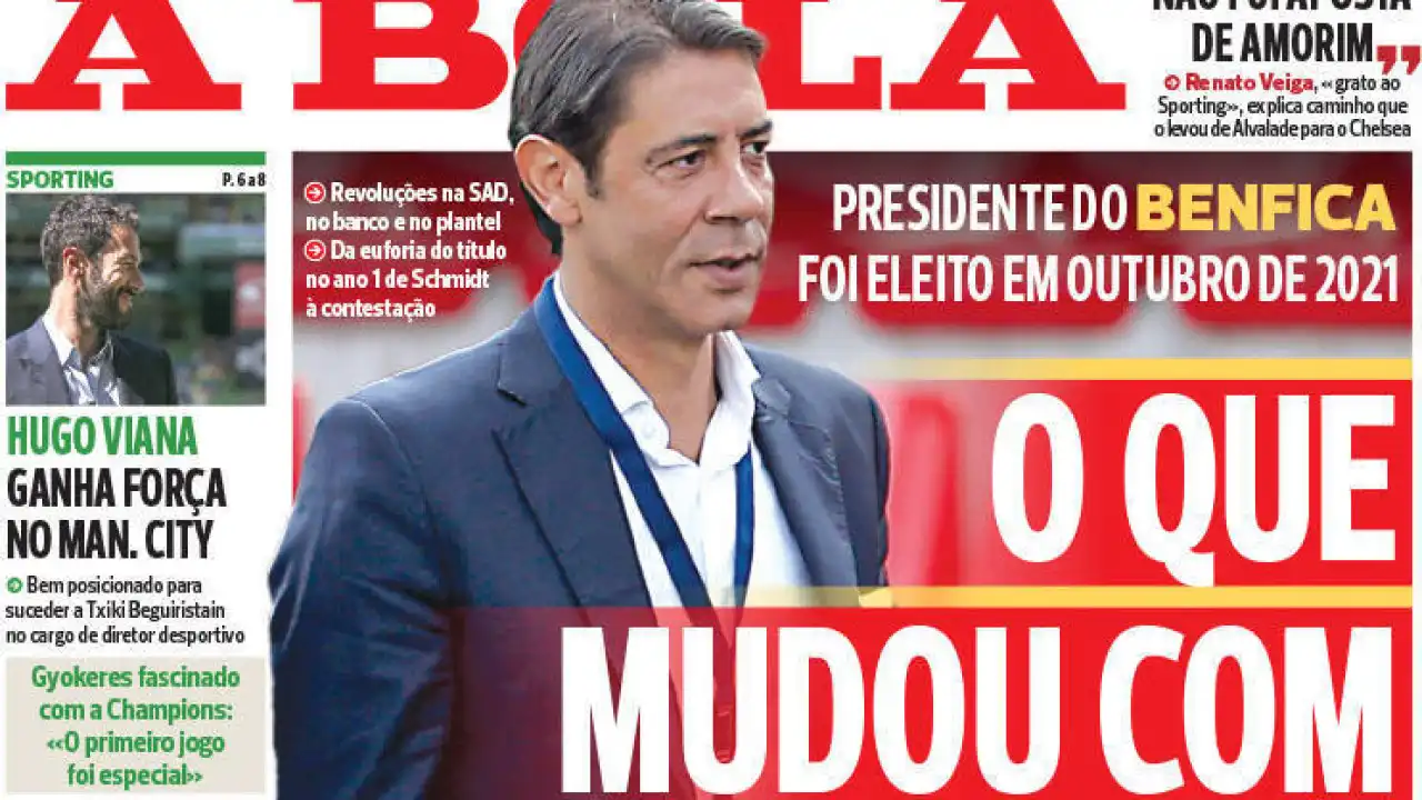 Por cá: Foco em Samu e as mudanças no Benfica com três anos de Rui Costa