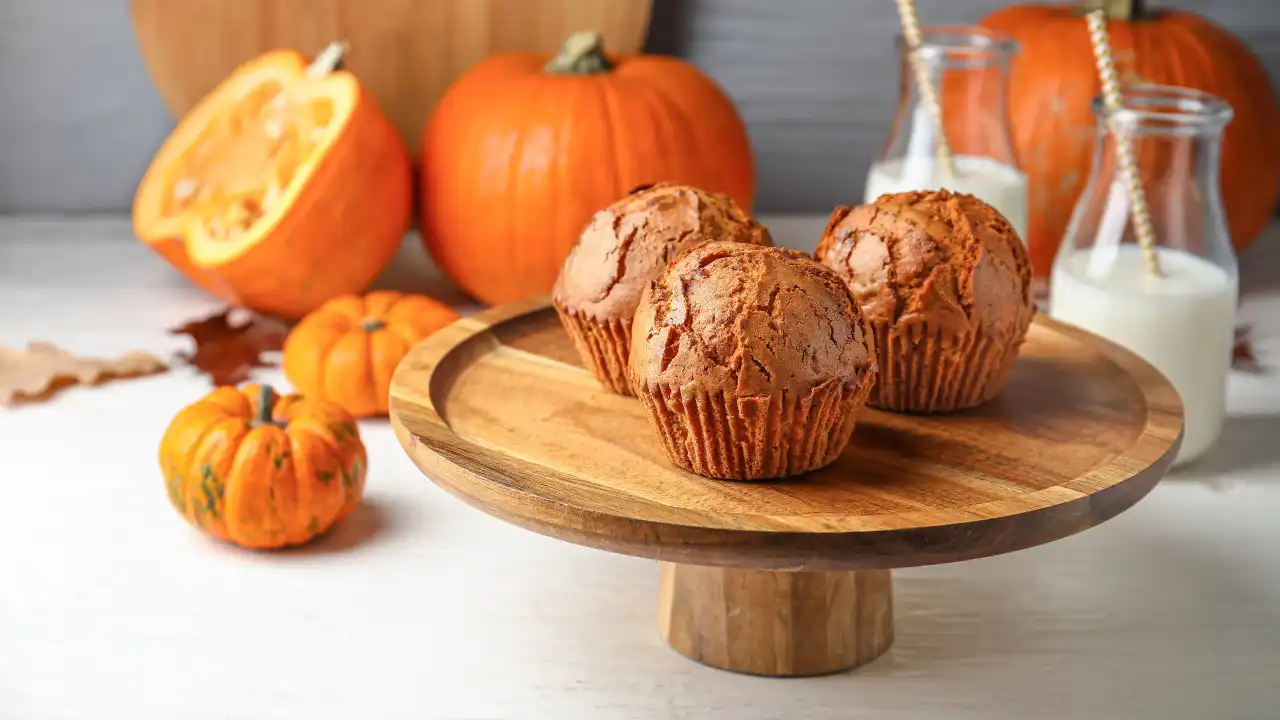 Quer aprender mais receitas de outono? Anote esta de 'muffins' de abóbora