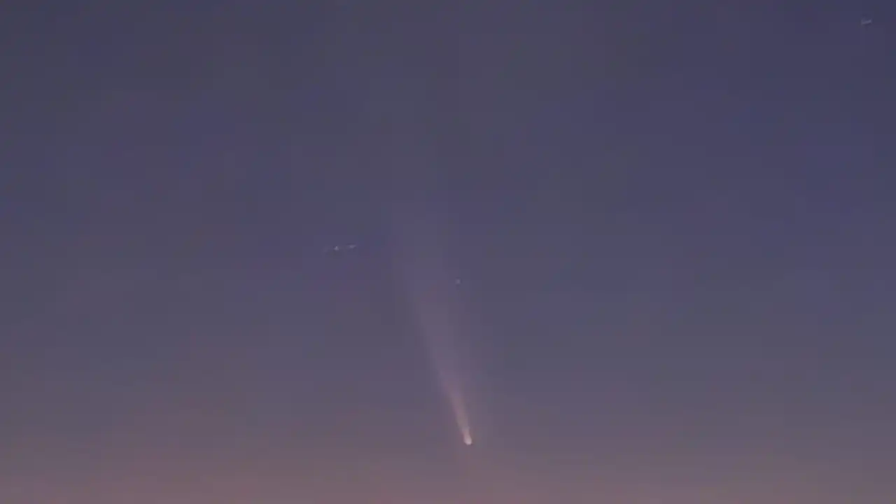 De Norte a Sul: As imagens do cometa que cruzou os céus este domingo