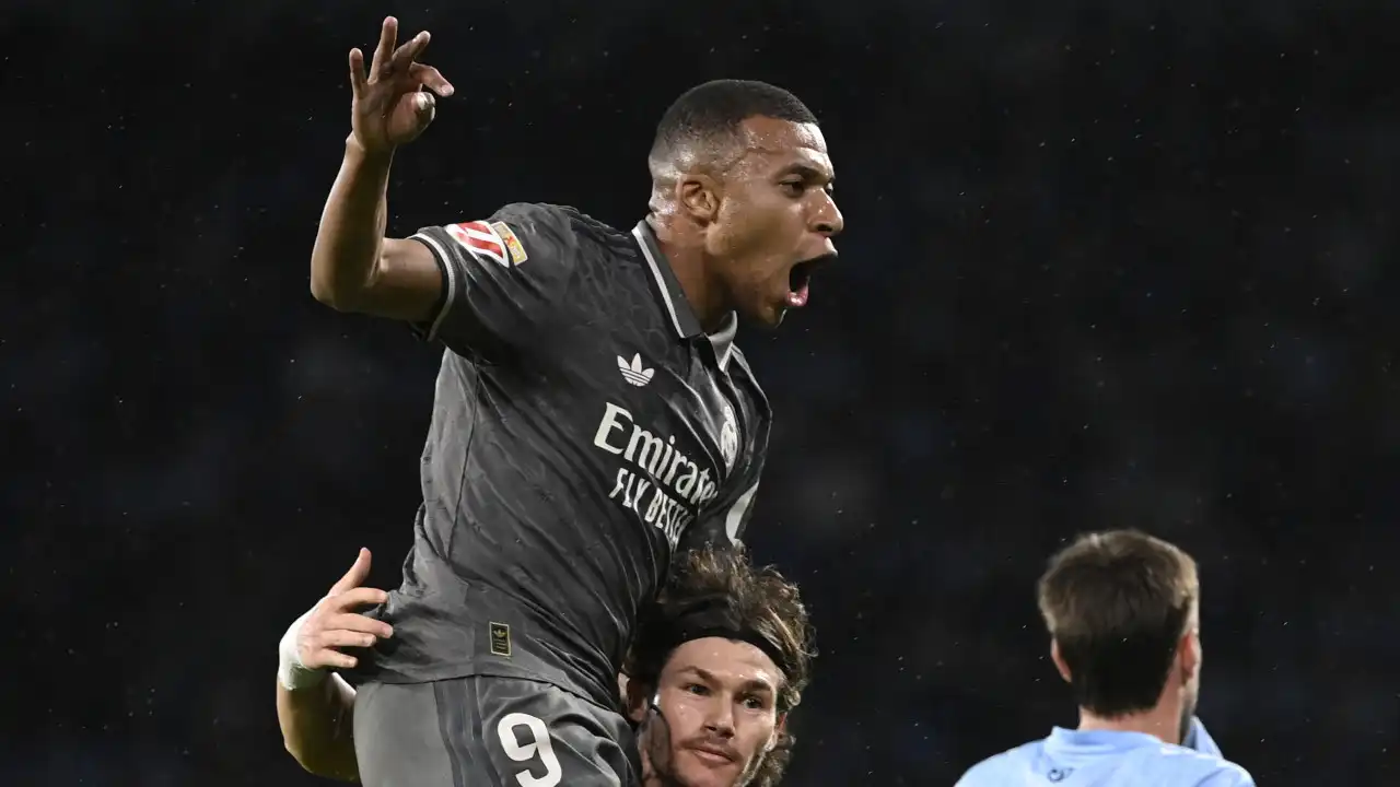 Mbappé 'esquece' polémicas e 'empurra' Real Madrid rumo à vitória