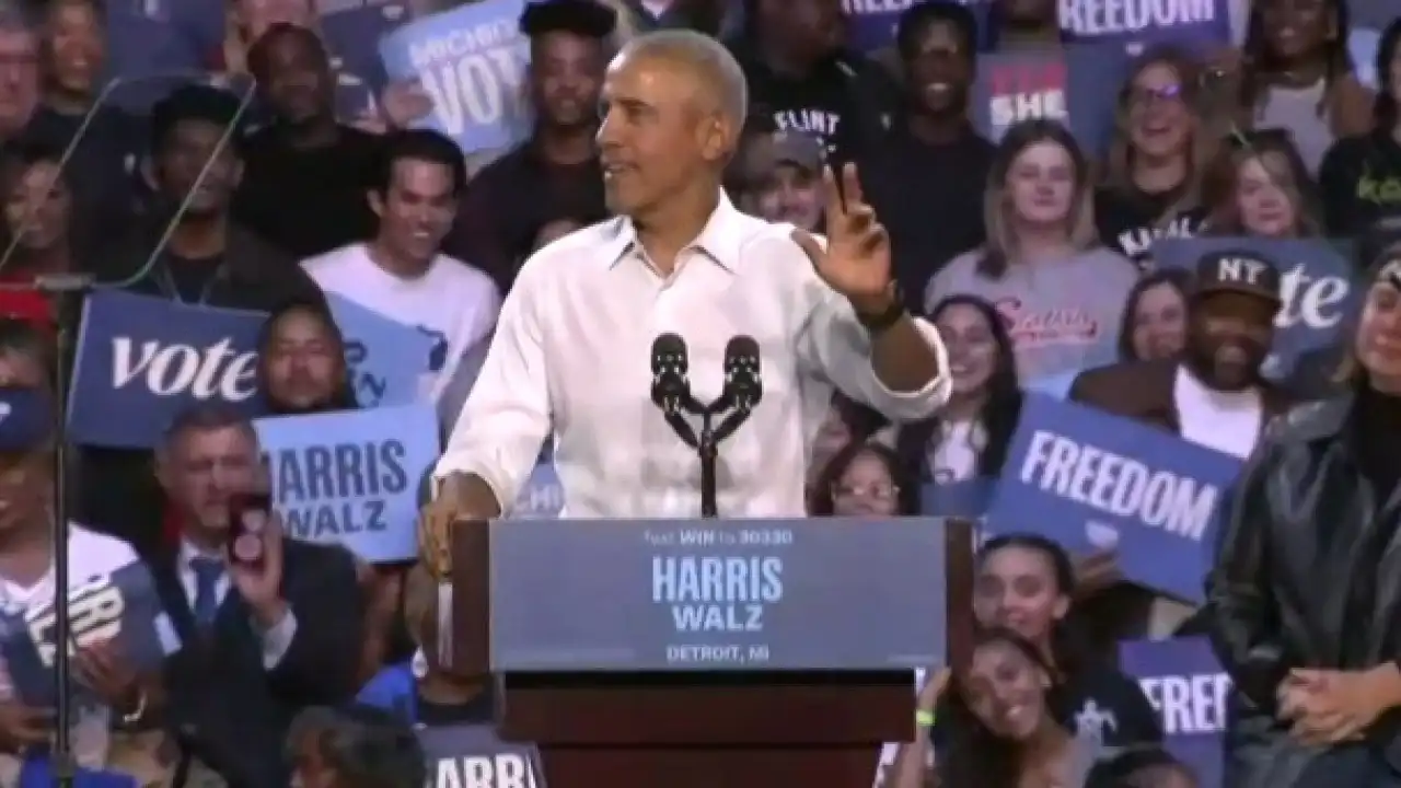 Obama cita Eminem em discurso que levou multidão ao rubro em Detroit