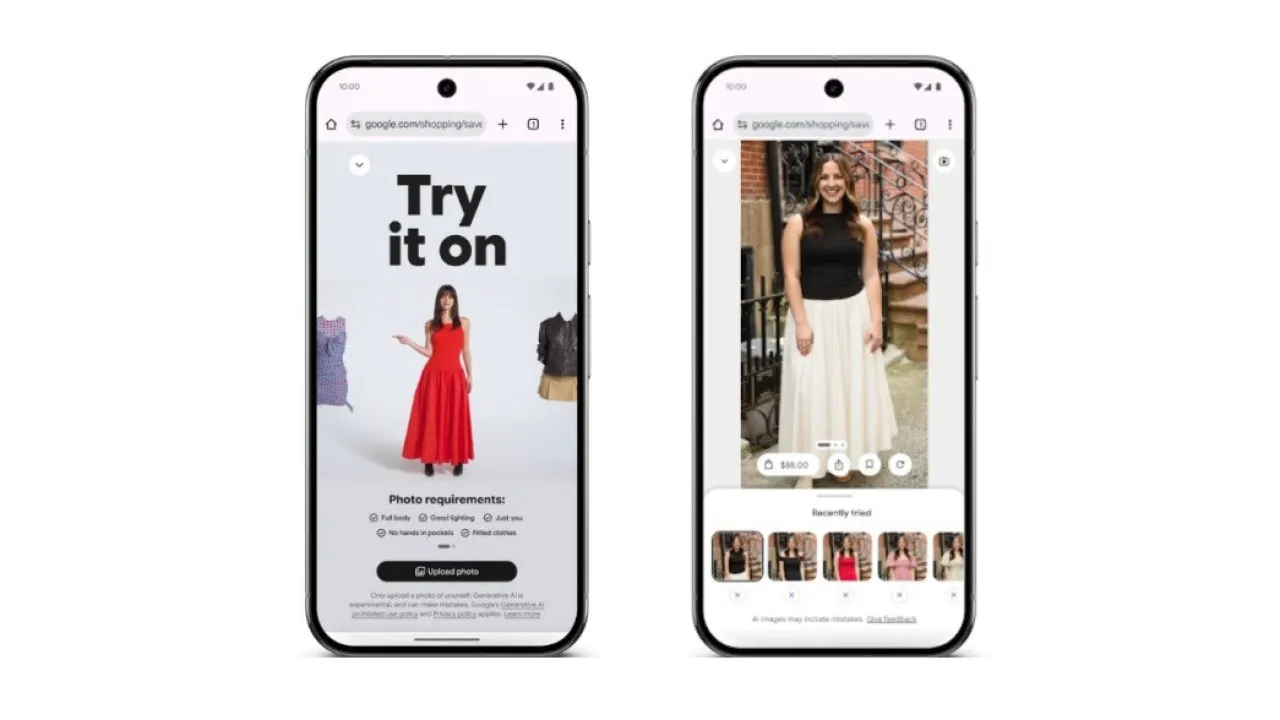 Experimentar roupa sem sair do sofá? Com a google, vai ser possível