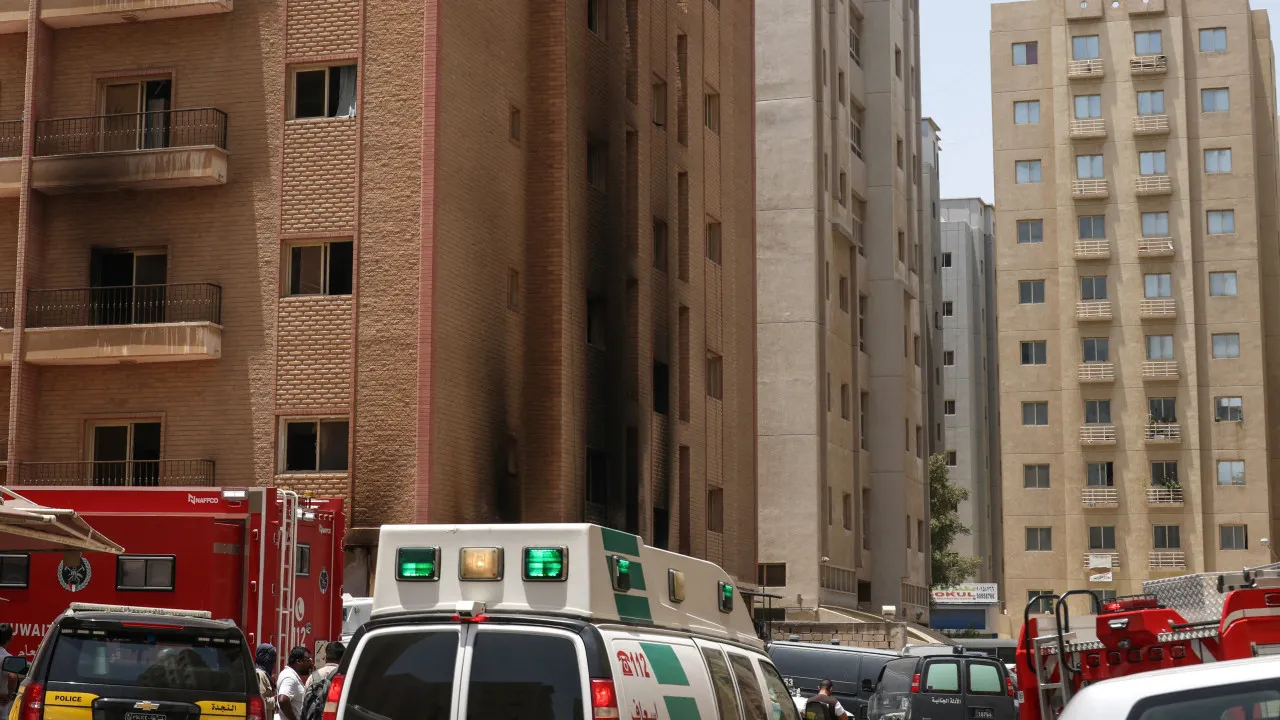 Cinco pessoas morrem em incêndio em prédio de habitação no kuwait