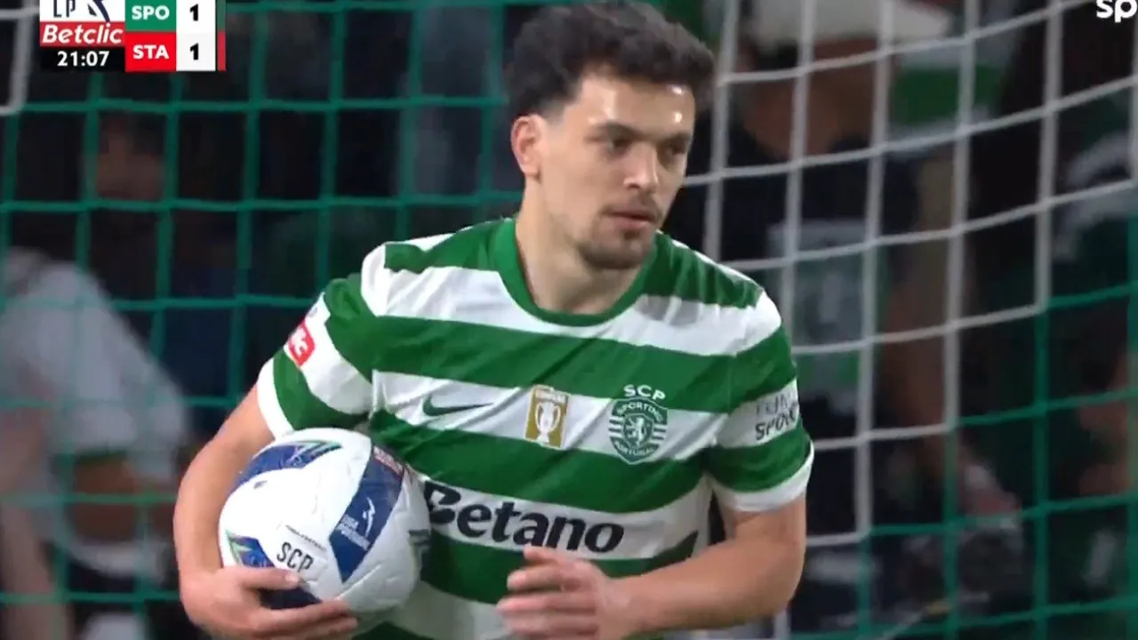 O penálti (polémico) de Pote que ajudou o Sporting a empatar a partida