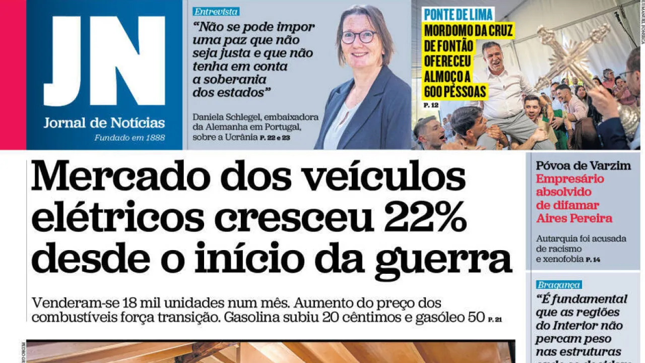 Hoje é notícia: 18 mil elétricos vendidos num mês; Custo da dívida sobe