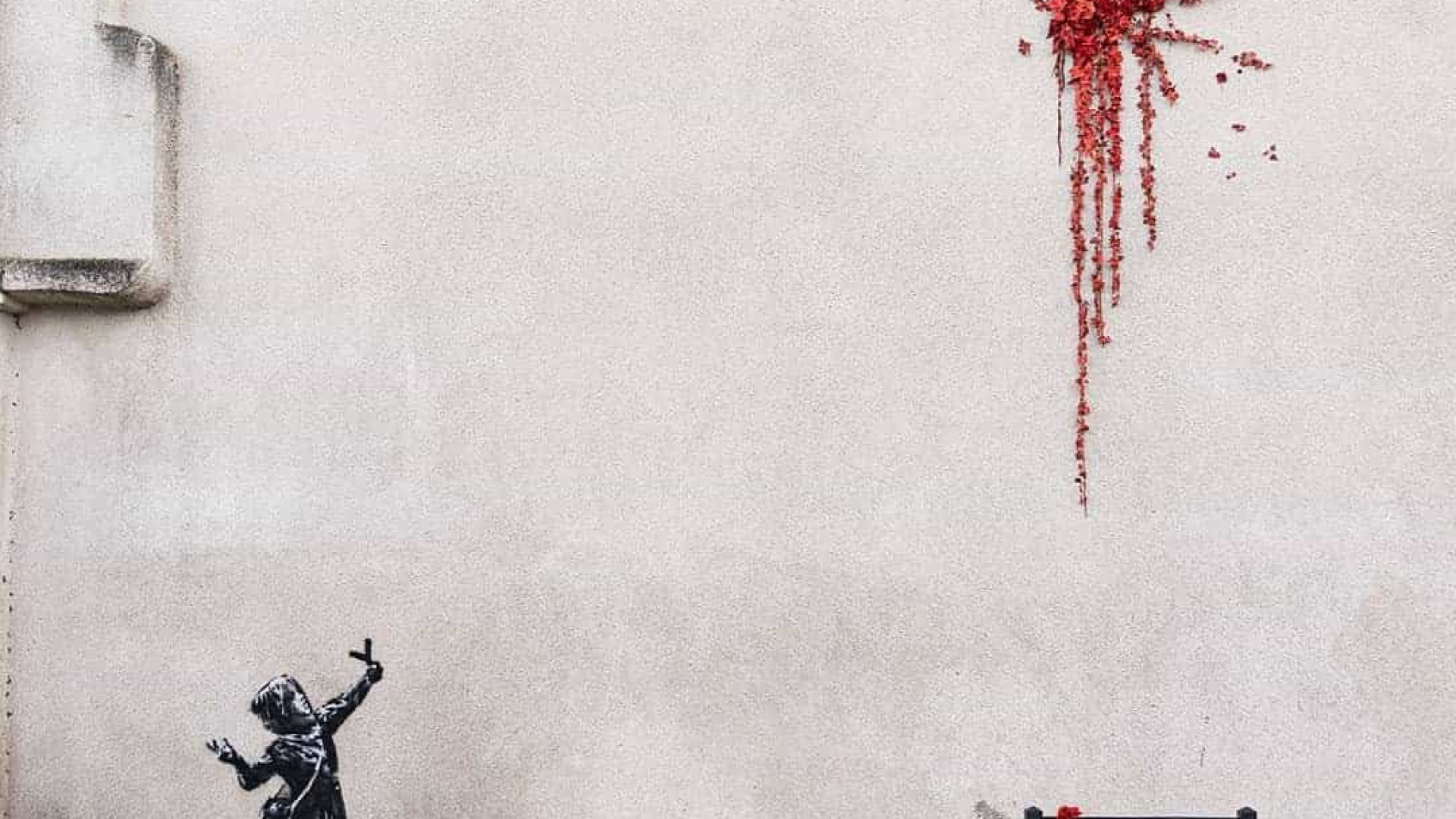 Download Banksy Faz Graffiti Do Dia De Sao Valentim Em Parede De Bristol HD Get Wallpaper Banksy Faz Graffiti Do Dia De Sao Valentim Em Parede De Bristol For iPhone