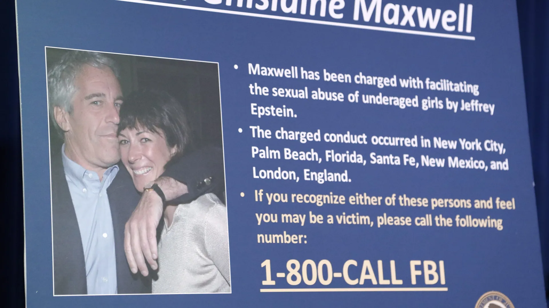 
                    'Ex' de Epstein pede anulação da condenação alegando 