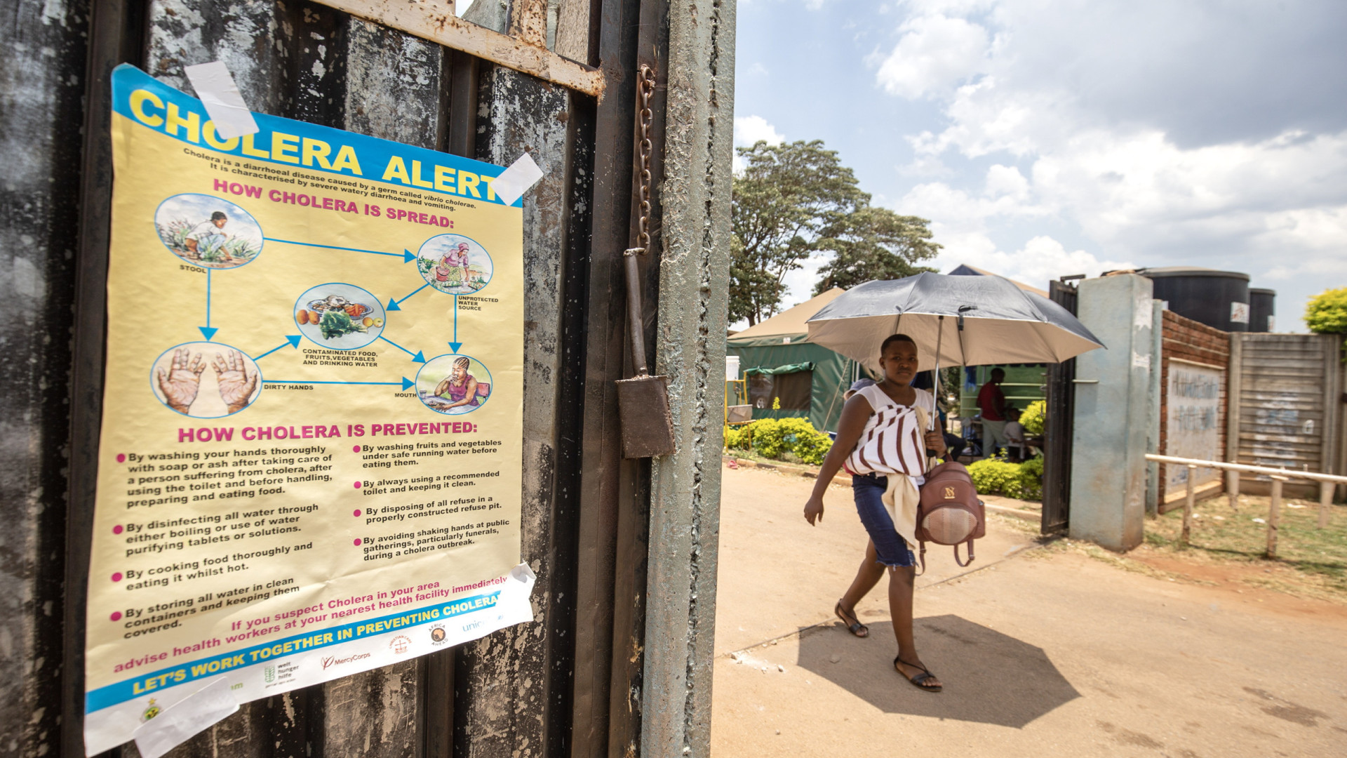 Cólera persiste em África devido a inundações e falta de saneamento