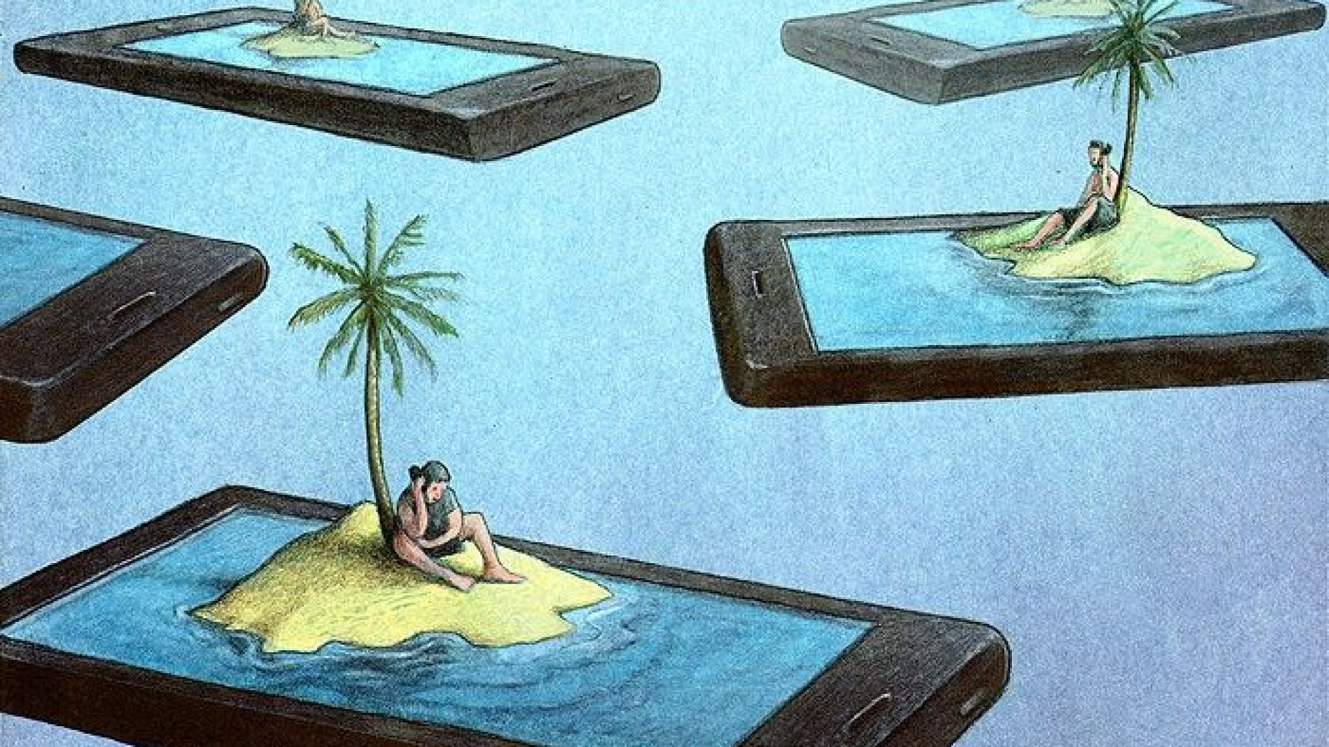 Estes 'cartoons' retratam o impacto da tecnologia nas nossas vidas