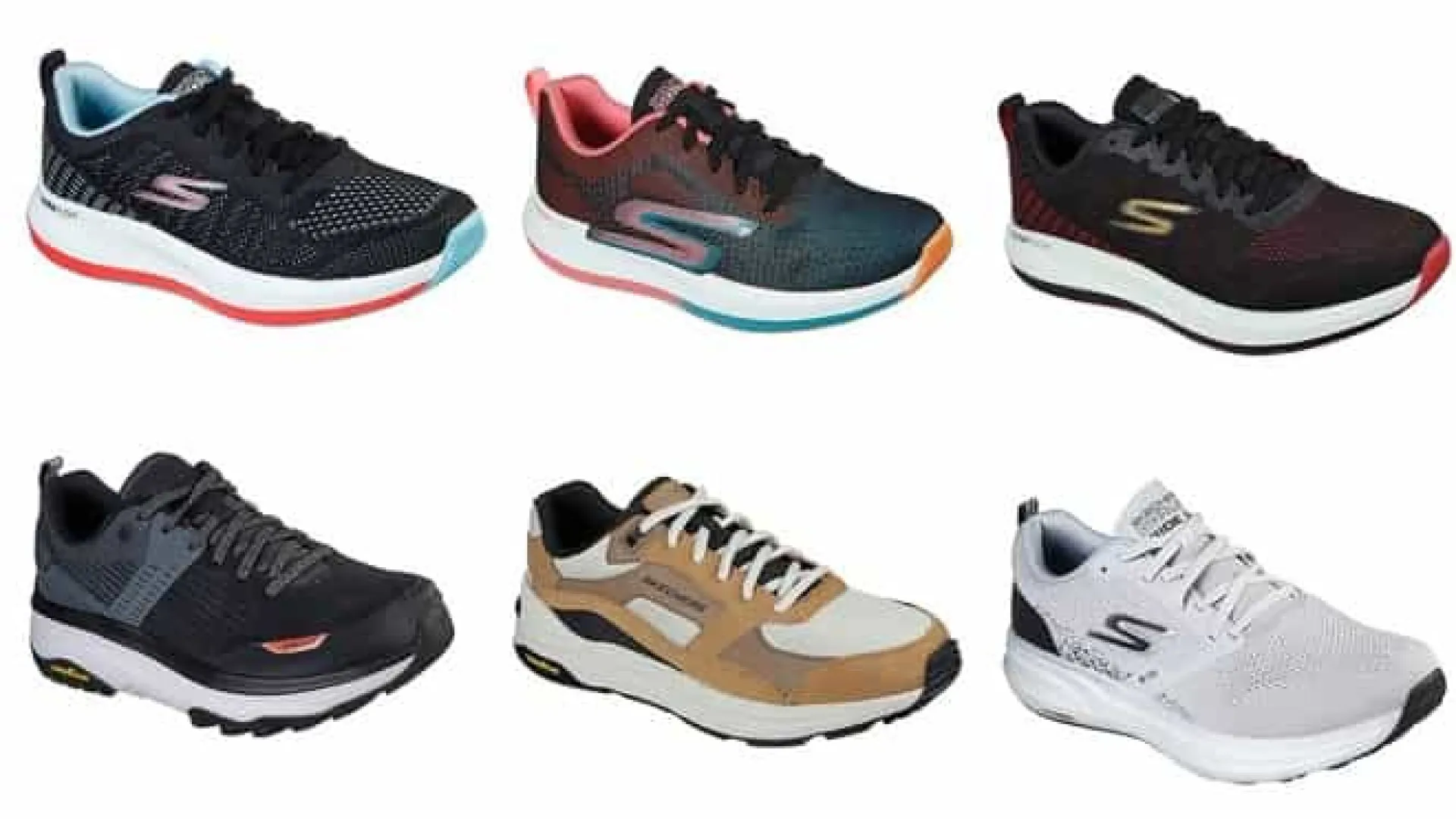 Lançadas sapatilhas da Skechers com sola de borracha de pneu Goodyear