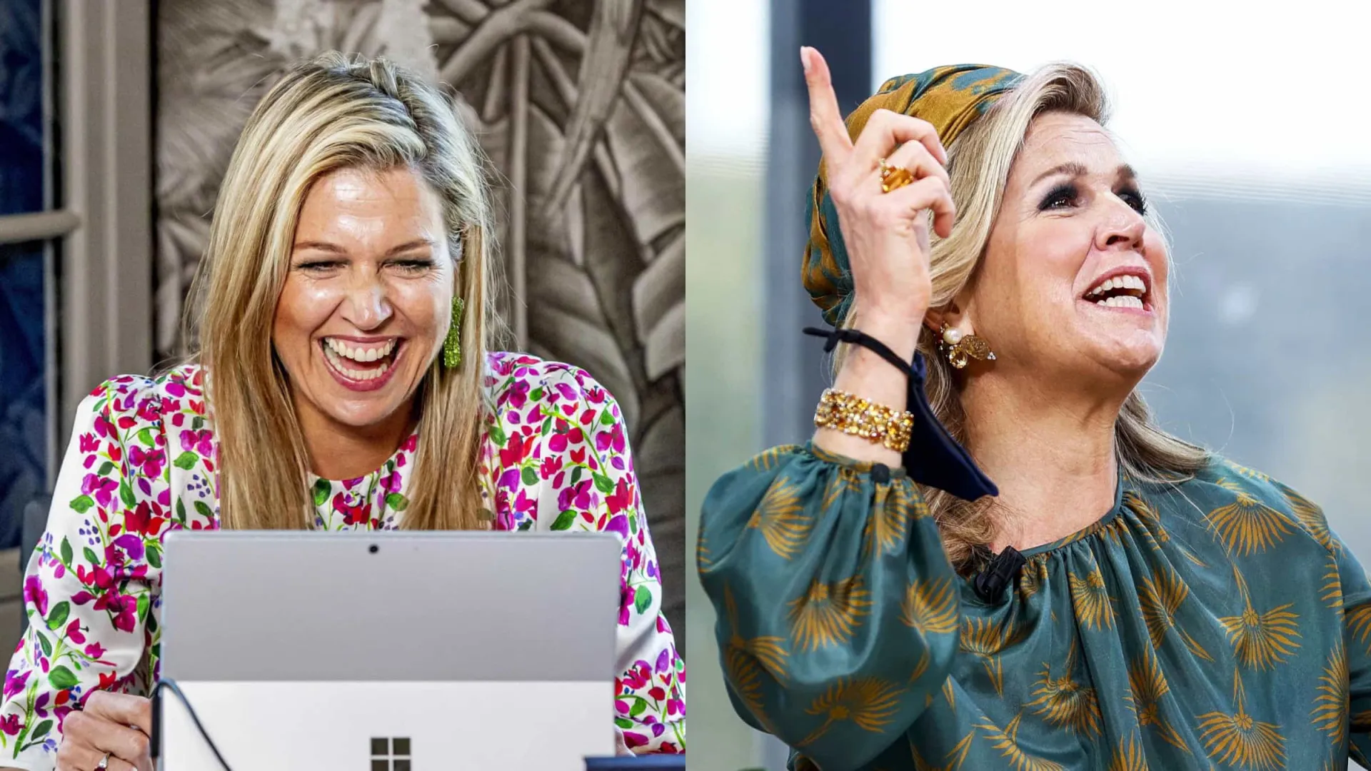 2020 vs. 2021. Os visuais da rainha Maxima da Holanda no Dia do Rei