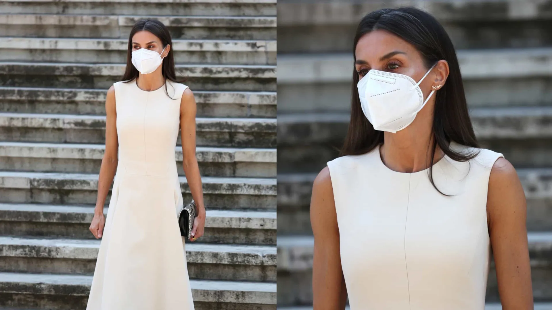 Máxima elegância! Rainha Letizia recupera vestido básico intemporal