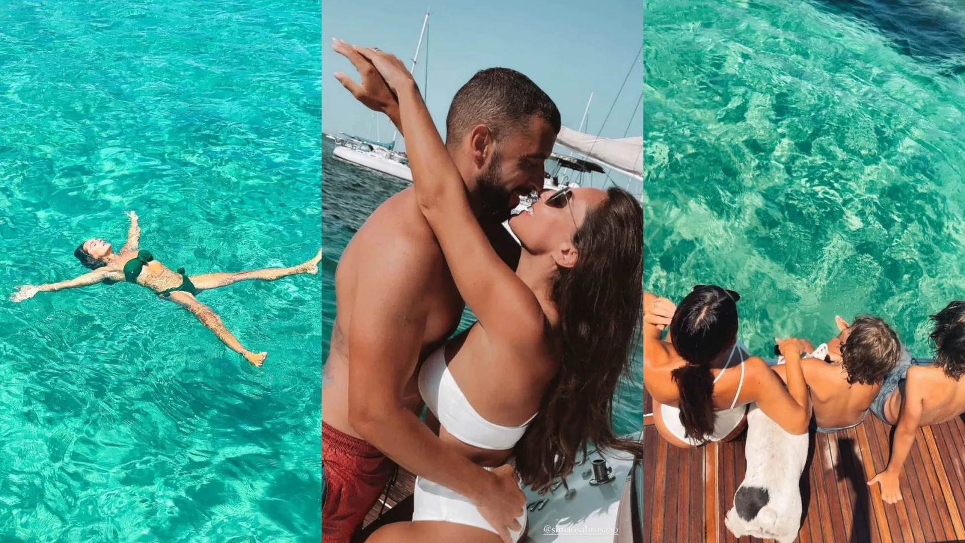 As férias de Simão Sabrosa e Vanessa Rebelo em Menorca