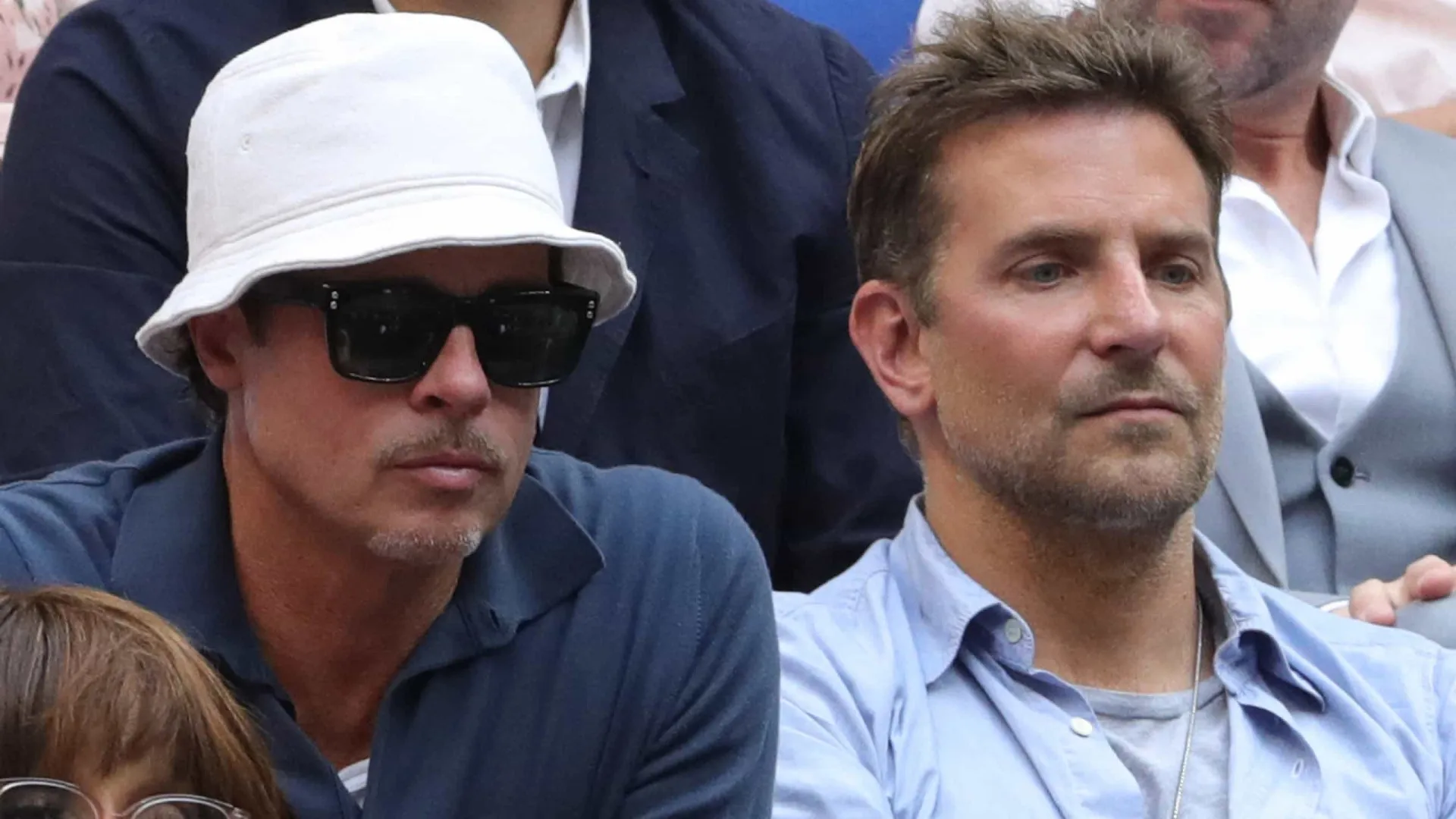 Brad Pitt e Bradley Cooper juntos no US Open 2021