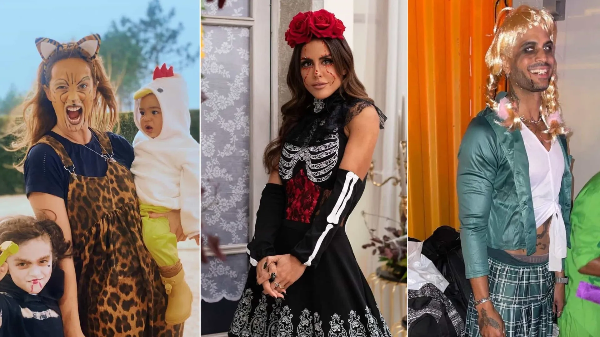 Famosos portugueses no espírito de Halloween: Os melhores disfarces