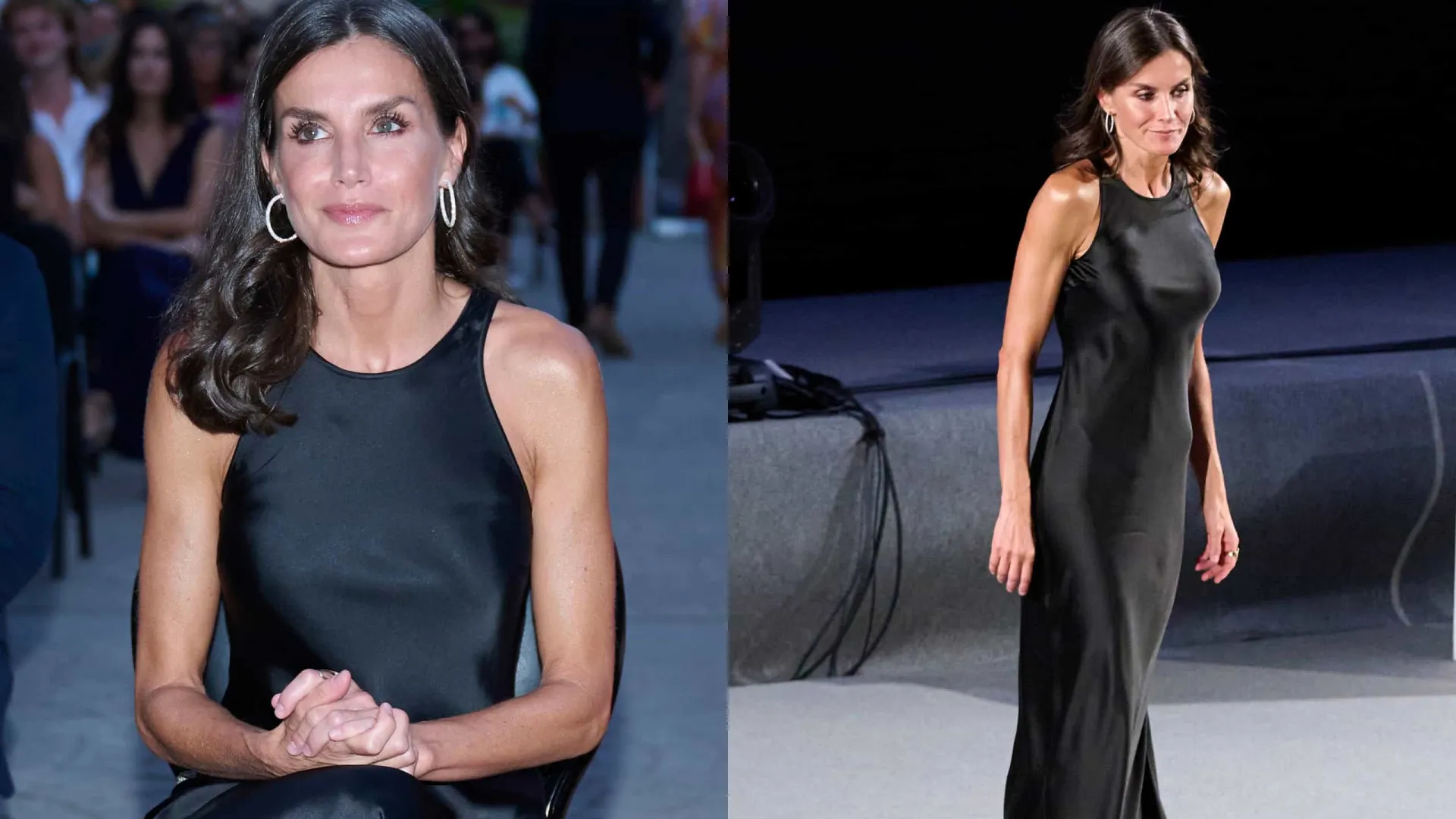 Saltos rasos, bronzeada e de preto: O visual descontraído de Letizia