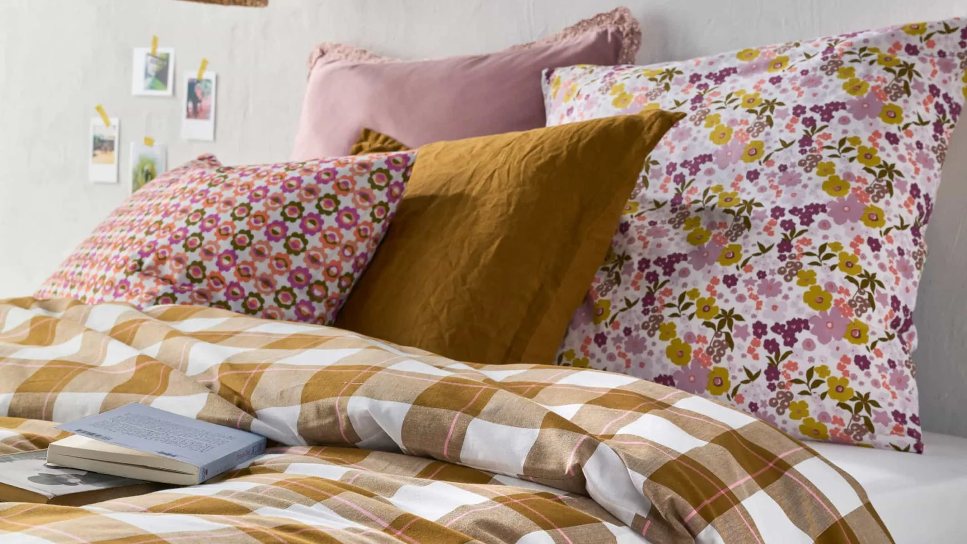 As cores do outono 'invadiram' as novas roupas de cama da La Redoute