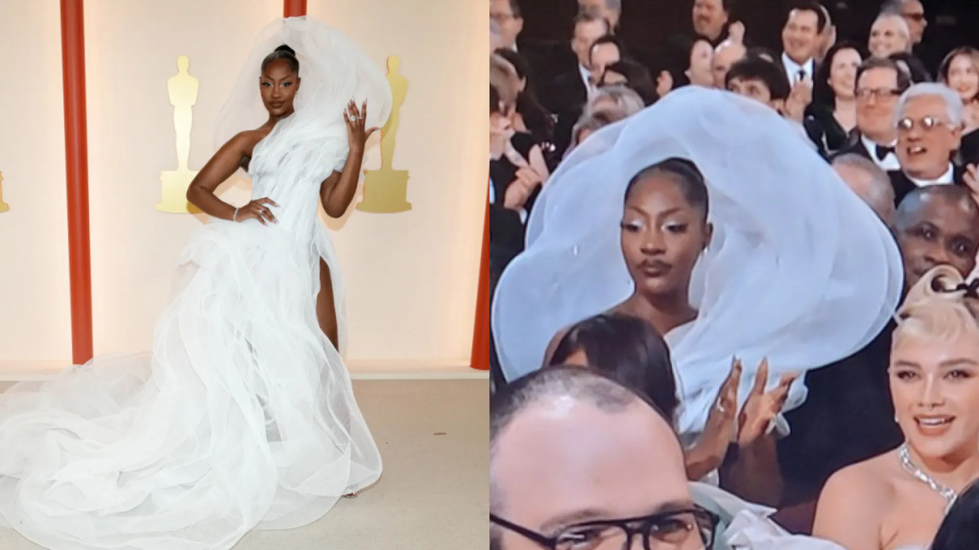 Moda ou má educação? Vestido de Tems nos Óscares gerou controvérsia