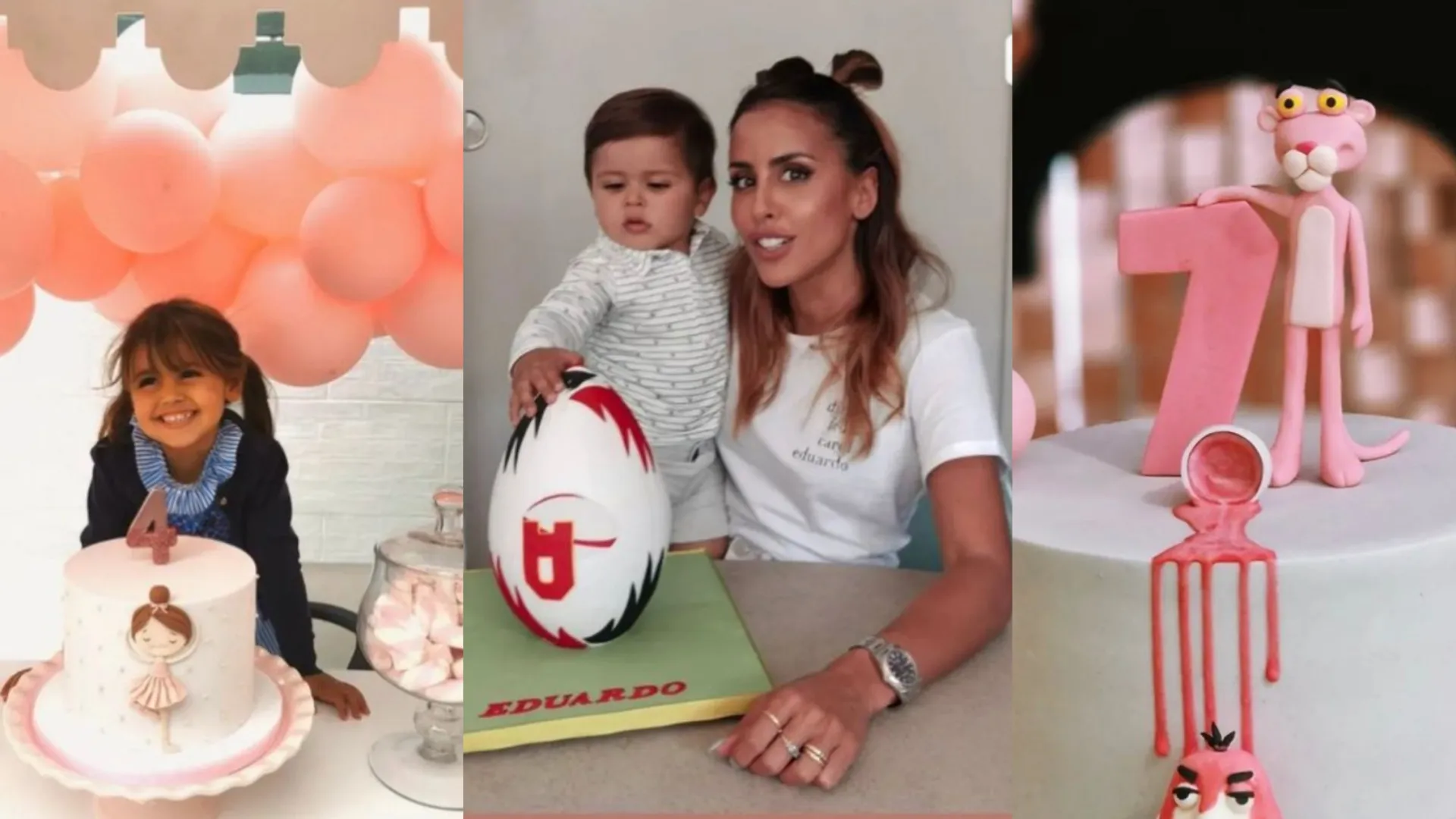 Carolina Patrocínio recorda os bolos de aniversário dos filhos