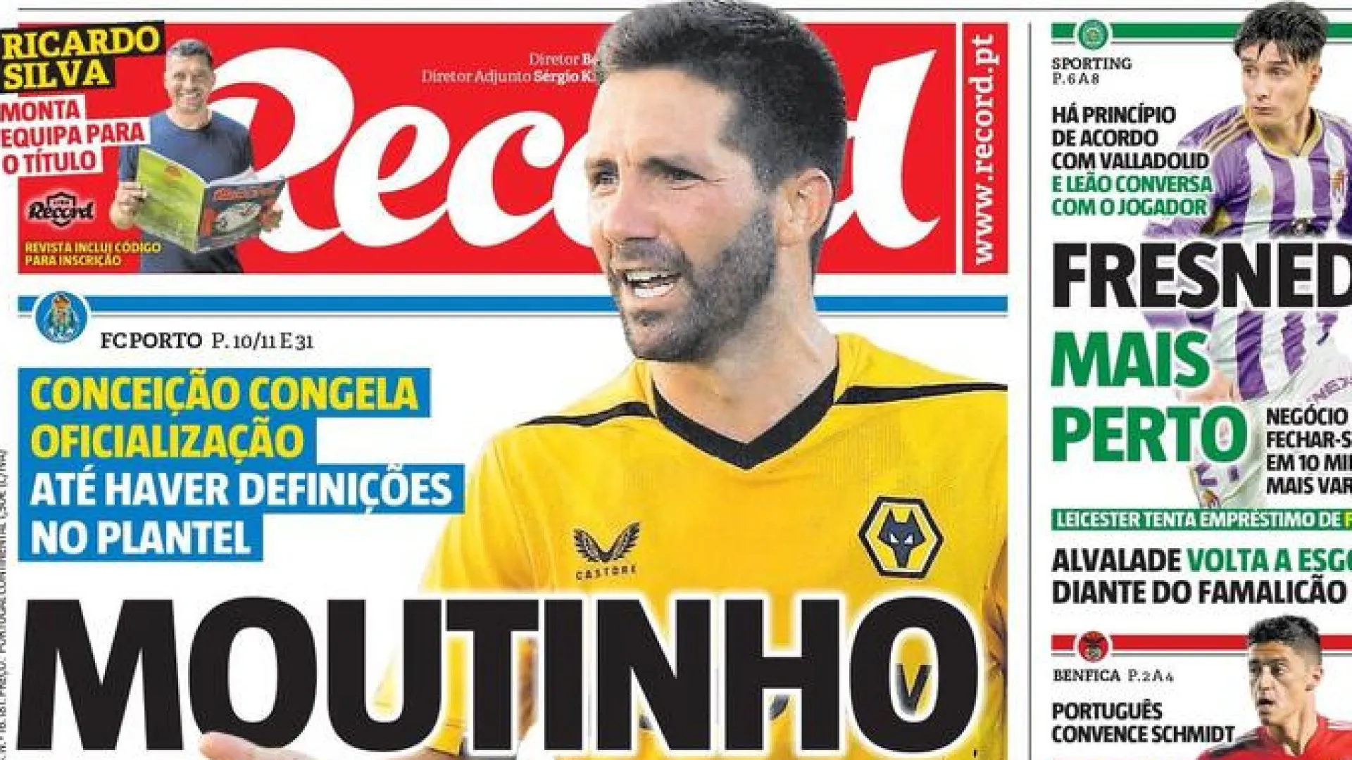 Por cá: Moutinho "em risco", Benfica e Sporting querem fechar laterais