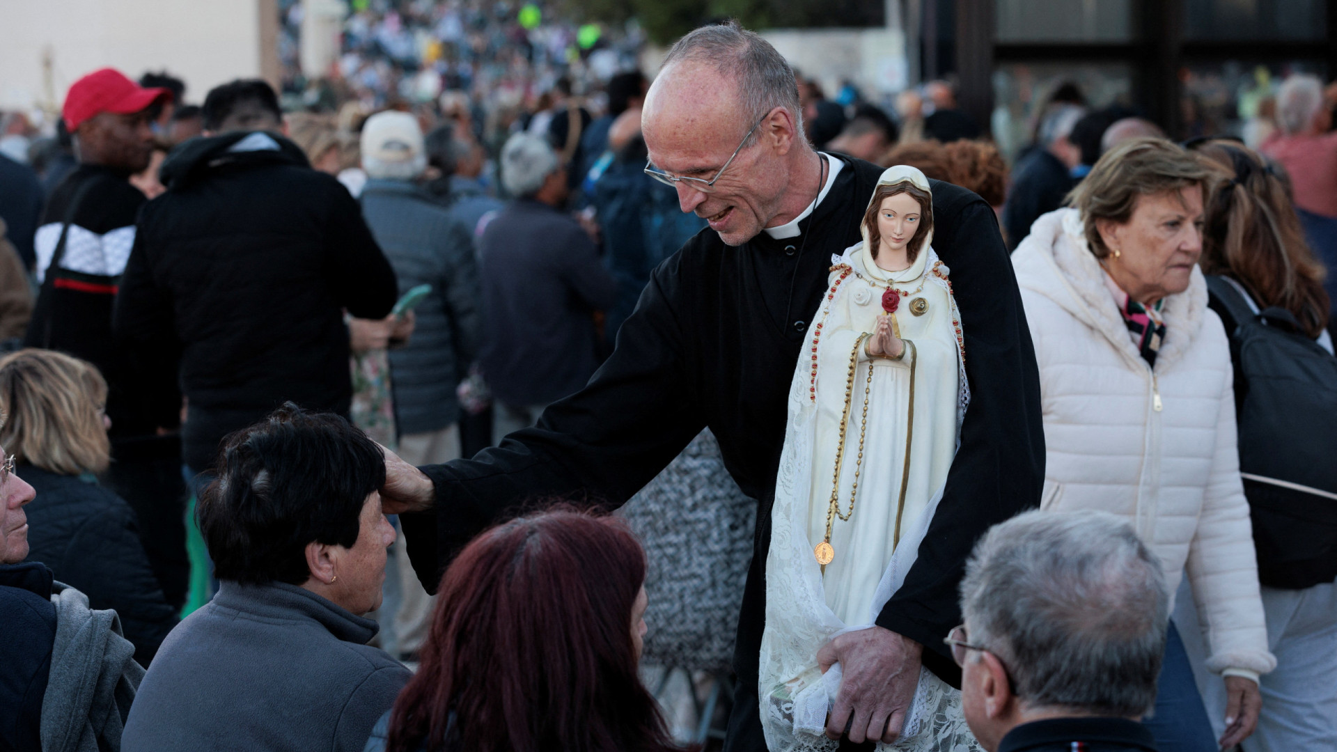 Imagem de Nossa Senhora de Fátima em Roma para celebração