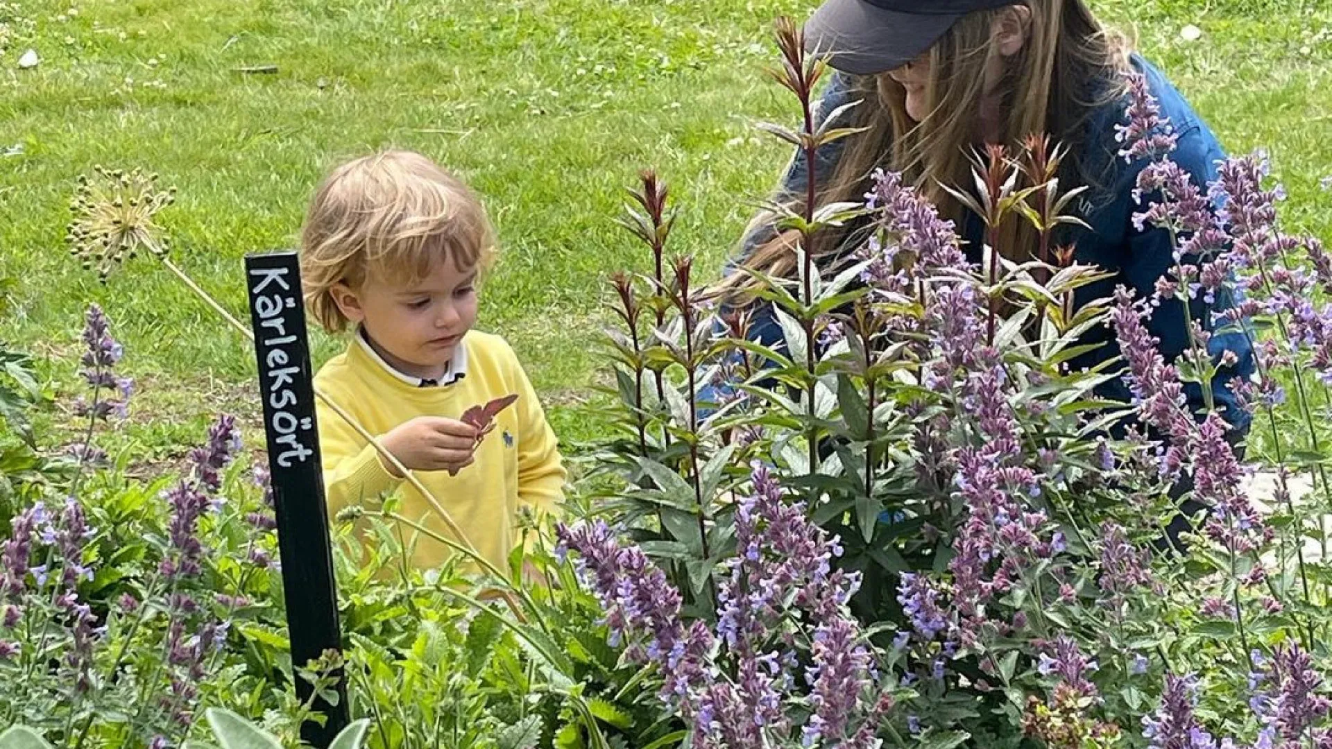 Julian, o neto mais novo dos reis da Suécia, inaugura parque infantil