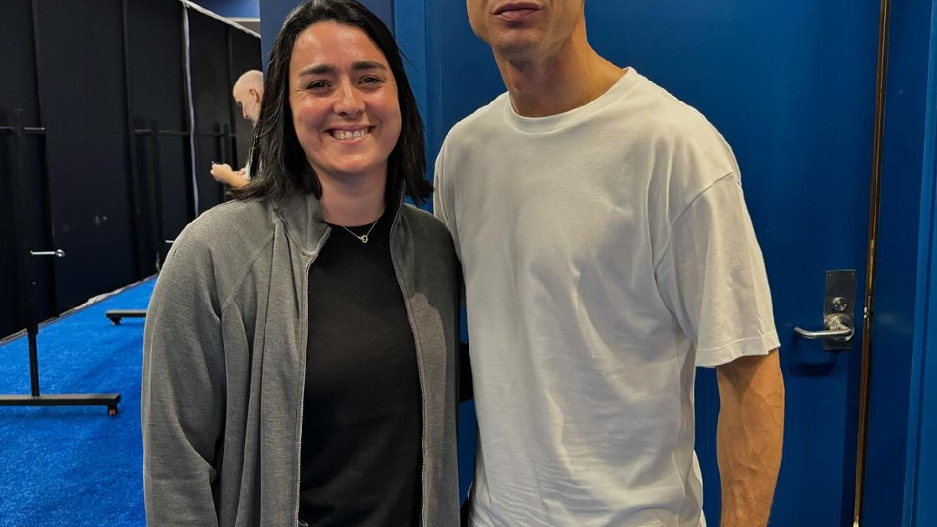 “Sem palavras”. Cristiano Ronaldo esteve com referência do ténis feminino