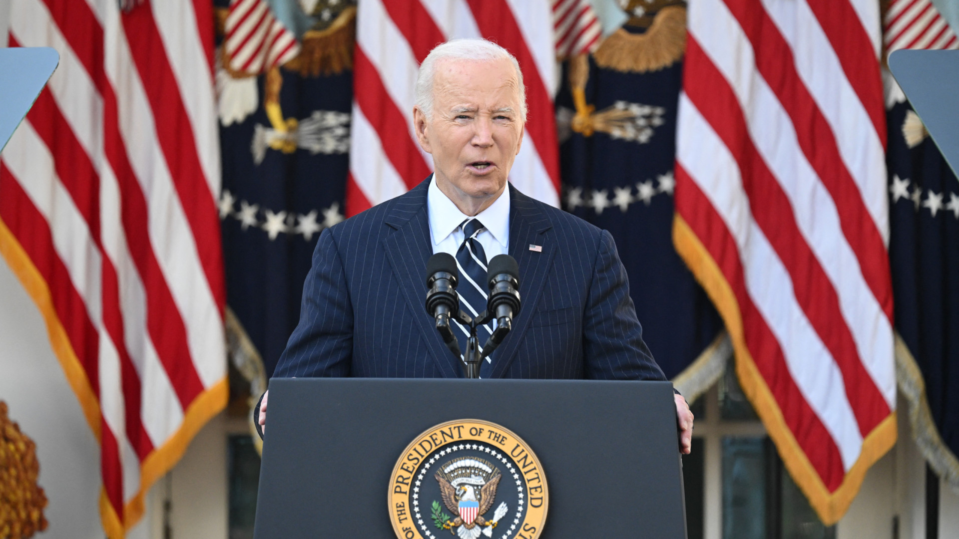 O 1.º discurso de Biden: 