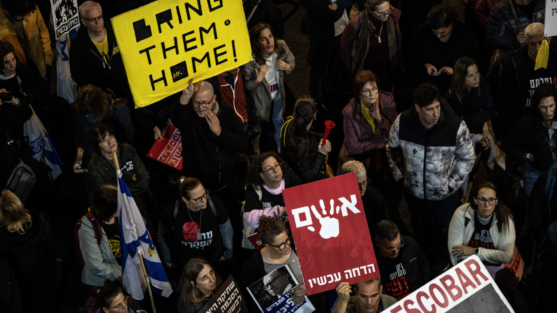 Milhares de manifestantes em Israel exigem acordo para libertação de reféns