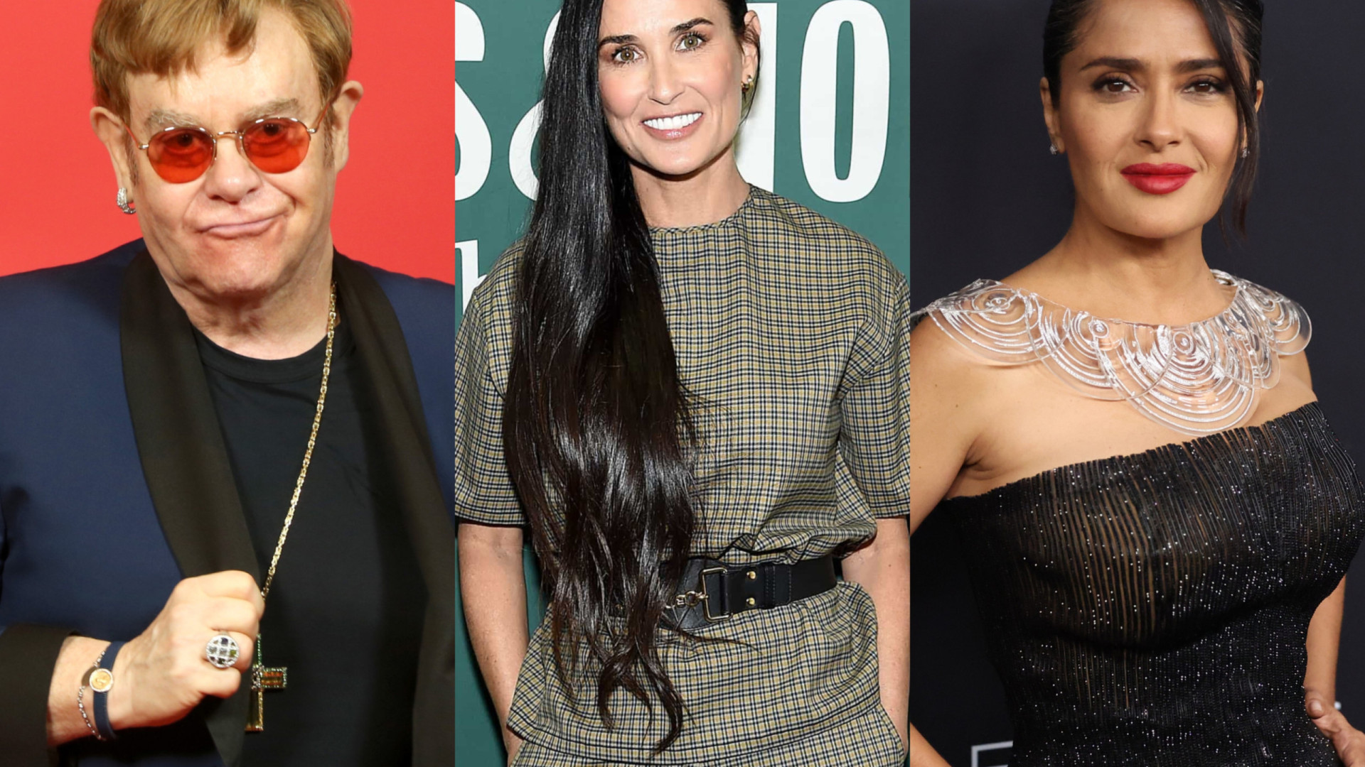 Globos de Ouro. Elton John, Demi Moore e Salma entre os apresentadores