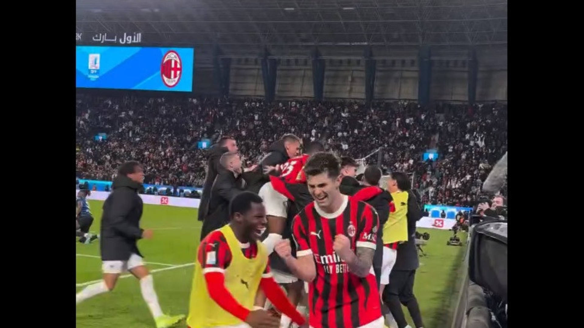 Para Conceição ver. AC Milan 'virou' Inter nos descontos e festejou assim