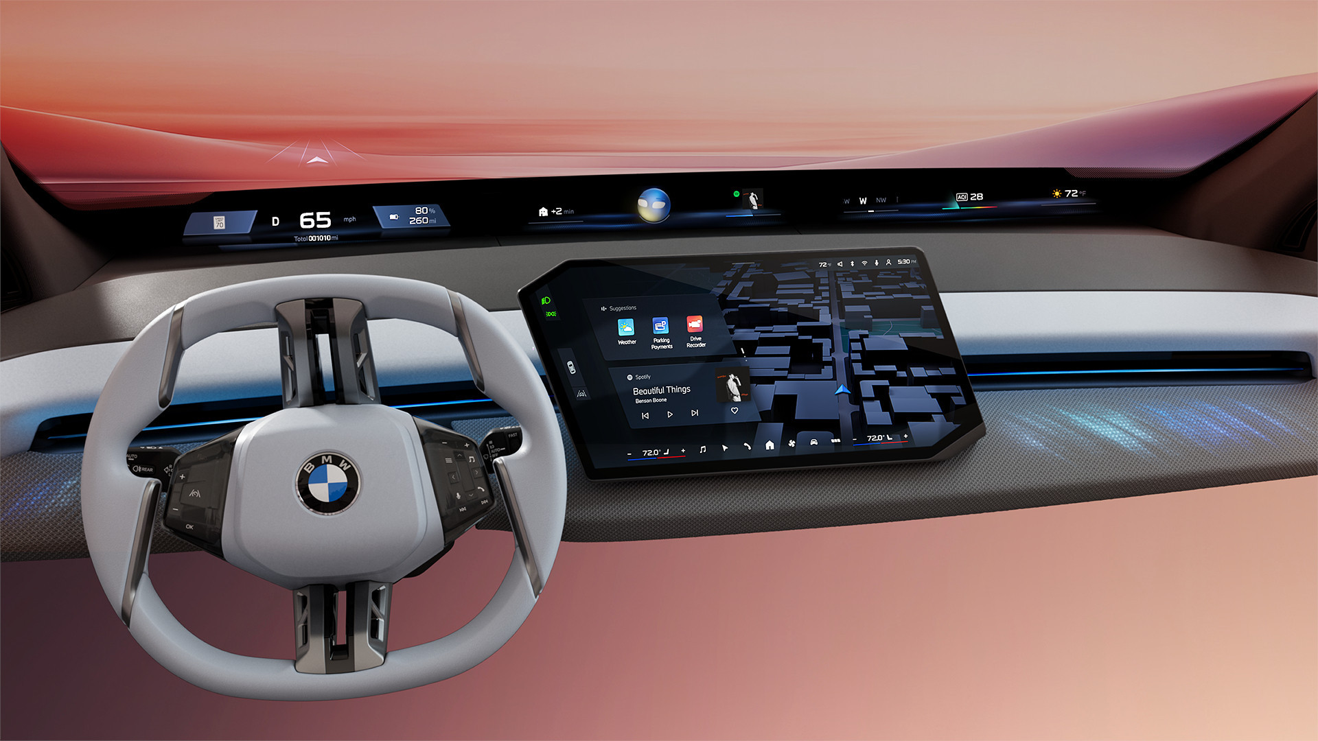 É assim que será a vista do interior de um BMW já no final deste ano