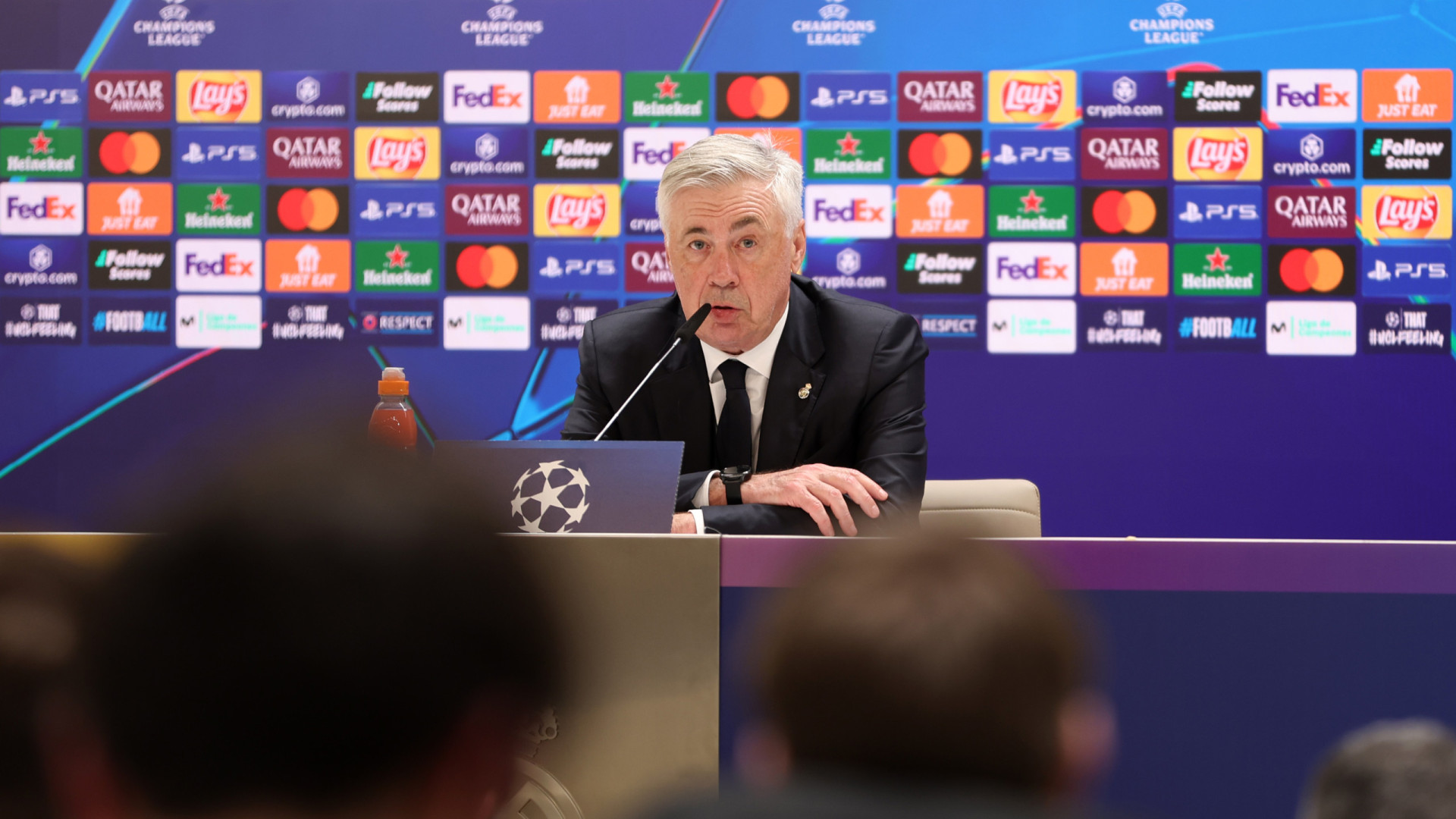Carlo Ancelotti radiante com triunfo no dérbi: “O objetivo era ganhar”