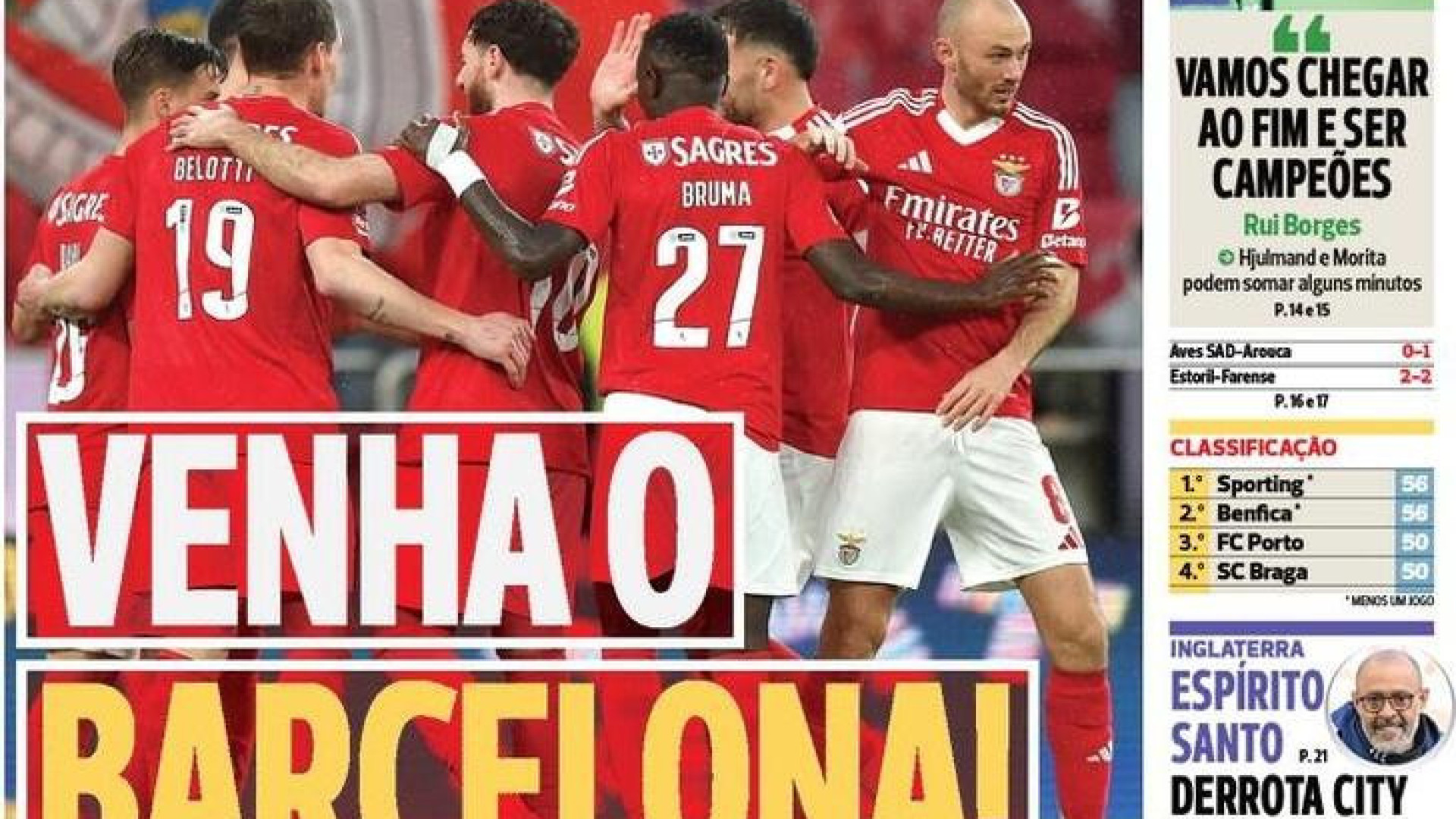 Por cá: Benfica acerta "no alvo"... e no FC Porto é "tiro e queda"