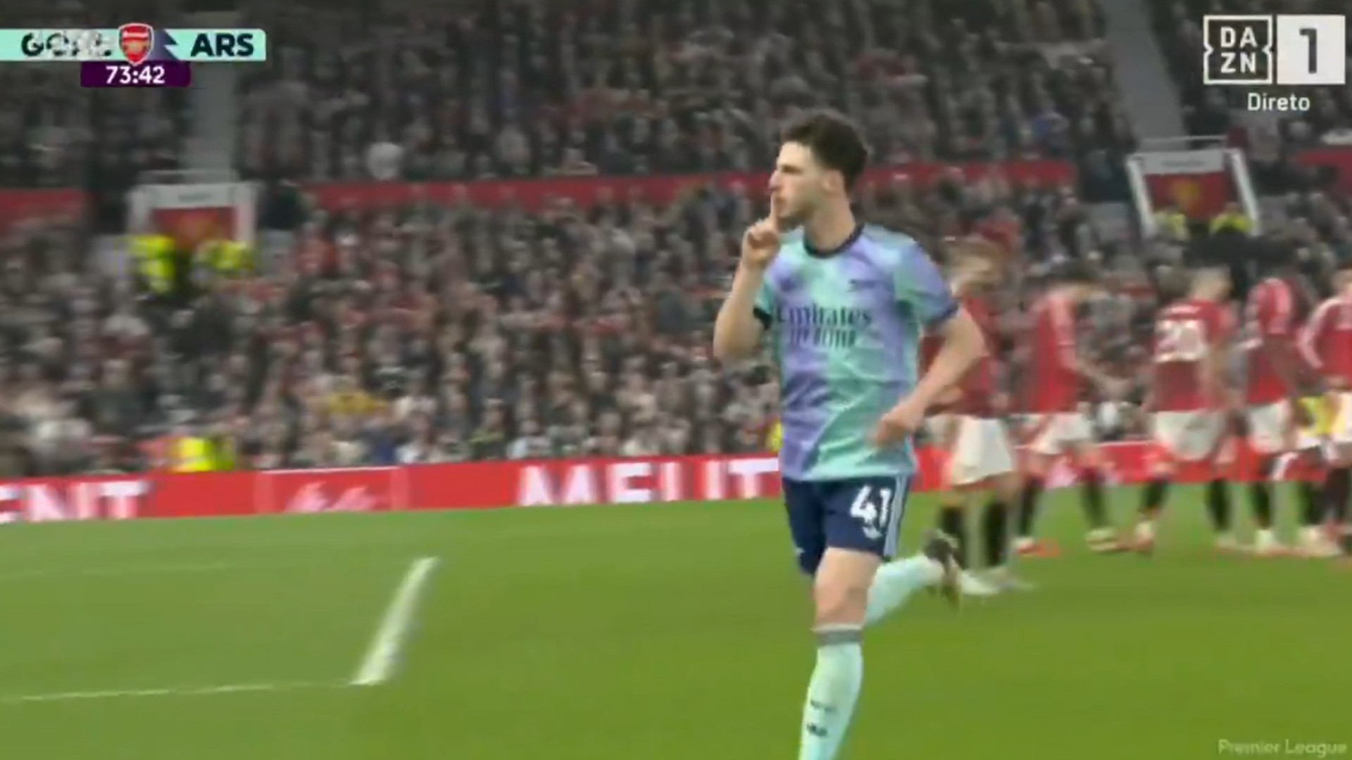 Declan Rice 'tramou' Ruben Amorim e 'silenciou' assim o Manchester United