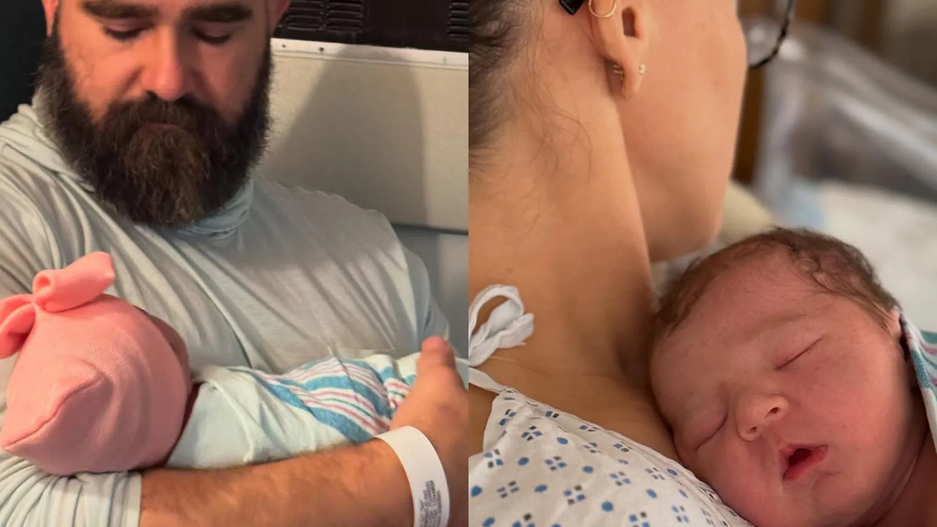 Travis Kelce já foi novamente tio. Nasceu a filha de Jason Kelce